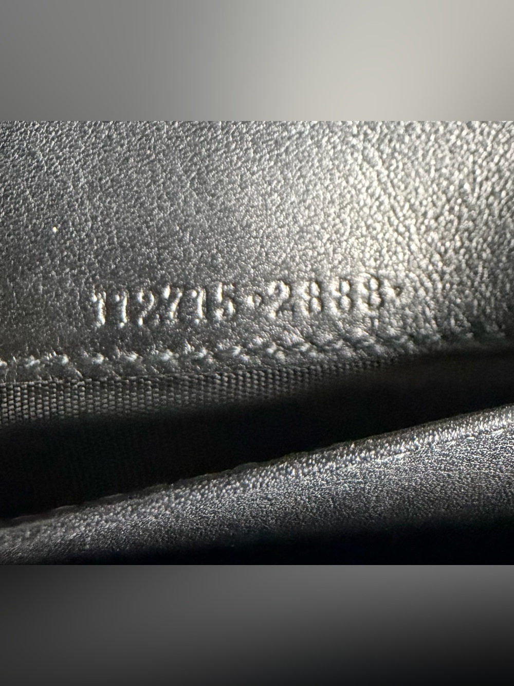 Gucci Black GG Embossed Leather Long Wallet w/Unbranded Gold Chain to use as WOC - Picture 11 of 11